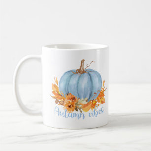 Caneca De Café Autumn Vibes Blue Pumpkin Coffee Mug