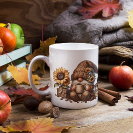Caneca De Café Autumn Vibes Cute Gnomo Mug