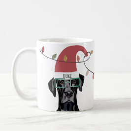 Caneca De Café Auxiliar das Luzes de Natal do Cão Leal