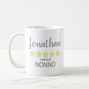 Caneca De Café Avaliado com 5 Estrelas Nonno