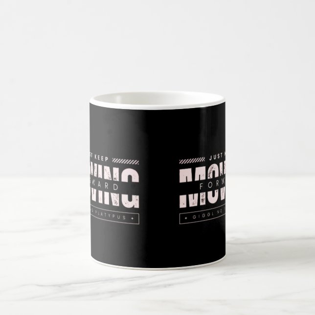 Caneca De Café Avançar muito para o progresso e o crescimento (Centro)