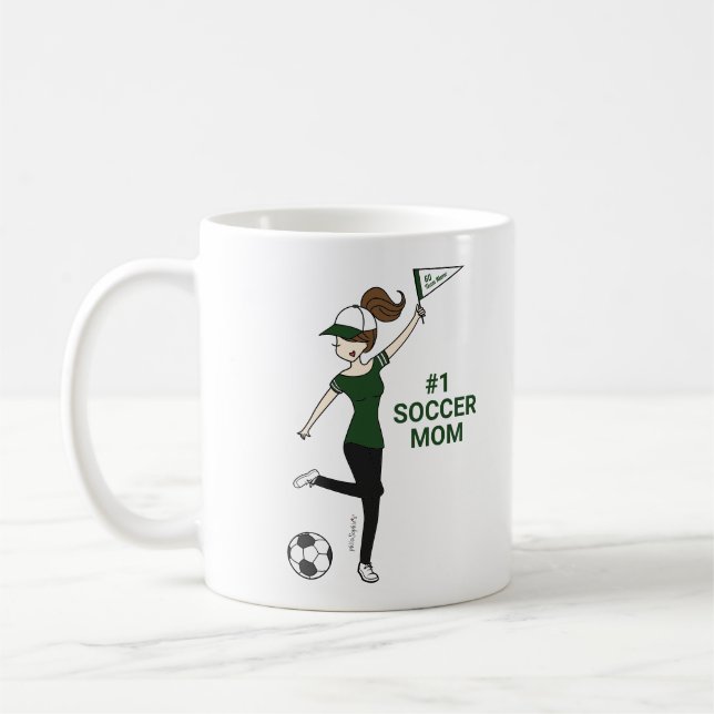 Caneca De Café Avatar Personalizado #1 Ventilador de Futebol (Esquerda)