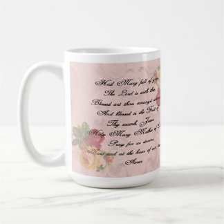Caneca De Café Ave Mary Prayer