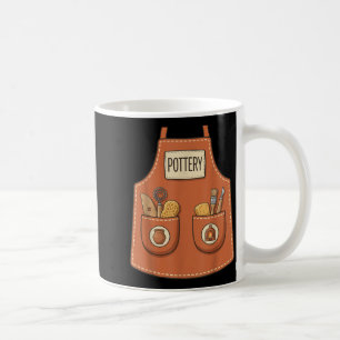 Caneca De Café Avental de Trabalhador de Forno de Artista de Cerâ