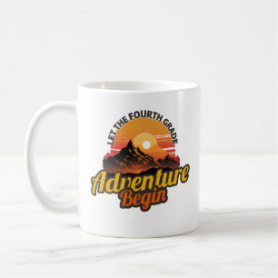 Caneca De Café Aventura 4º grau Professor do 4º ano