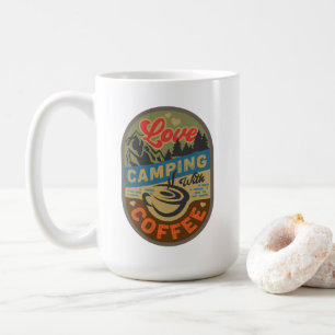 Caneca De Café Aventura aguarda acampamento de amor