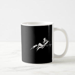 Caneca De Café Aventura Batida Cardíaca de Ciclismo de Montanha