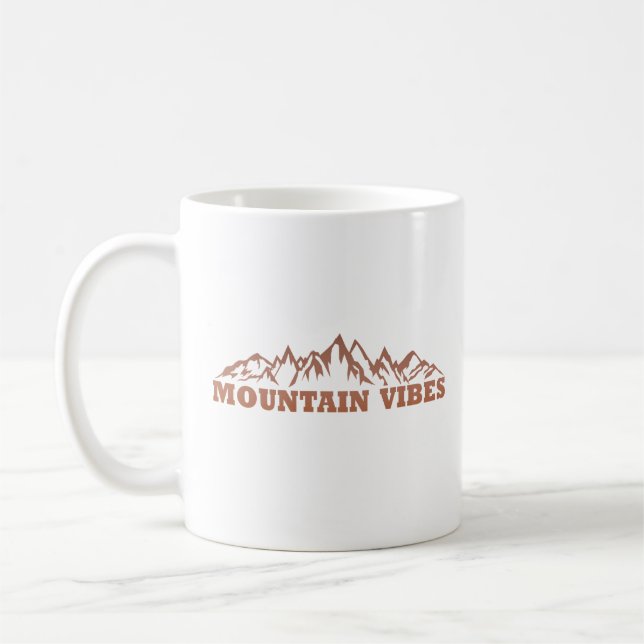 Caneca De Café Aventura com vibrações de montanha ao ar livre (Esquerda)
