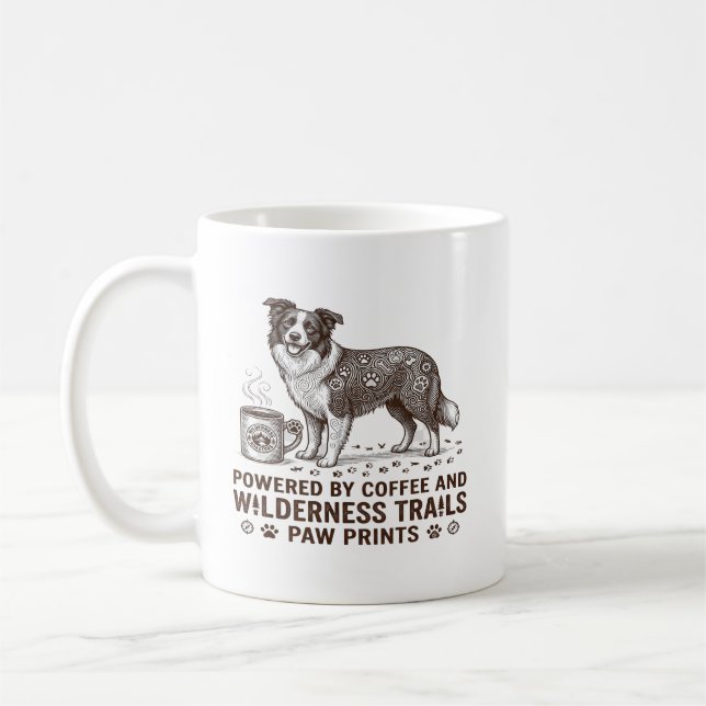 Caneca De Café Aventura da Mamãe/Pai de Cachorro (Esquerda)