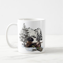 Caneca De Café aventura de caça ao bode montês   
