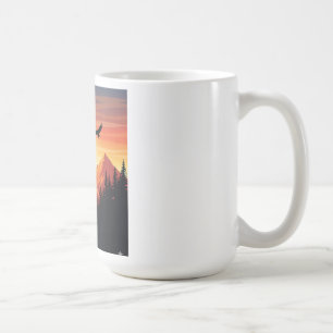 Caneca De Café Aventura de Caminho - Montanha Sunset Natureza L