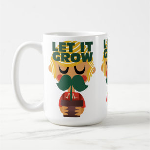 Caneca De Café Aventura de Crescimento de Bigode