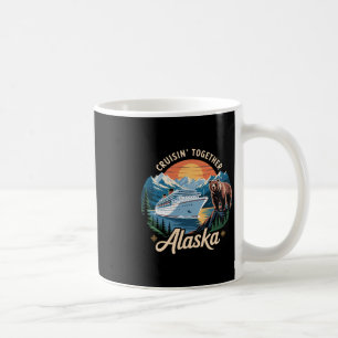 Caneca De Café Aventura de Cruzeiro Cênico no Alasca Montanhas do