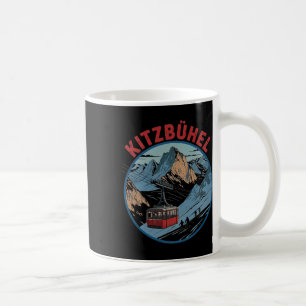 Caneca De Café Aventura de Esqui de Inverno em Kitzbühel Fuga Alp