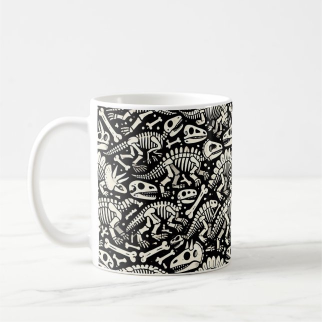 Caneca De Café Aventura de Osso Dinossauro (Esquerda)
