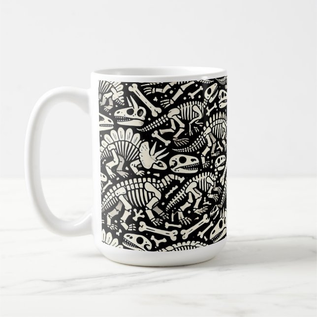 Caneca De Café Aventura de Osso Dinossauro (Esquerda)