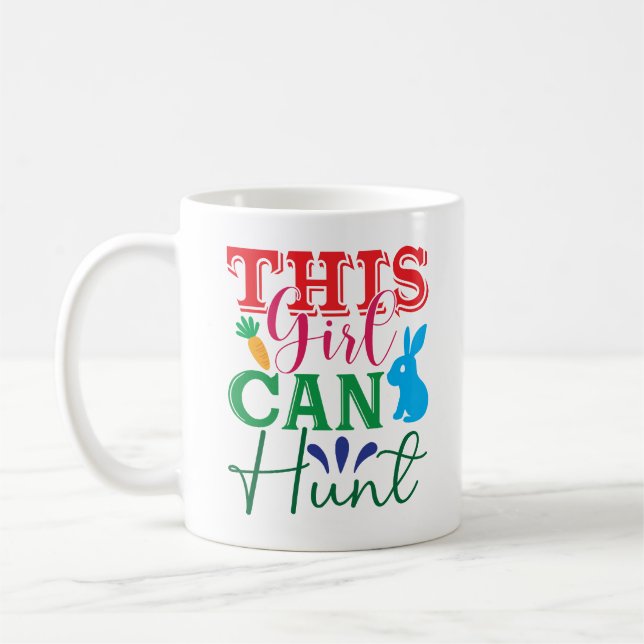 Caneca De Café Aventura de páscoa com Bunny - Esta Rapariga Pode  (Esquerda)