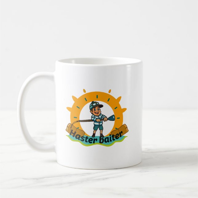 Caneca De Café Aventura de Pesca Haster Baiter  (Esquerda)