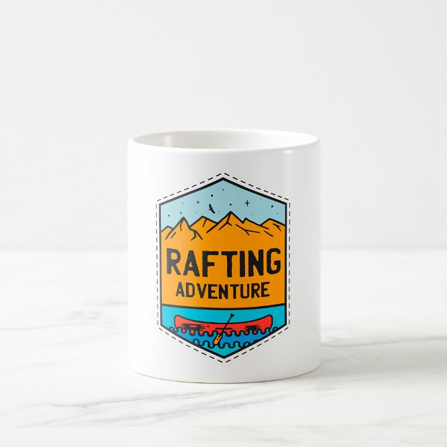 Caneca De Café Aventura de Rafting (Criador carregado)