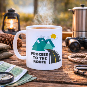 Caneca De Café Aventura de Viagem Divertida