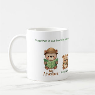 Caneca De Café Aventura do Urso Fofo Presente para Família