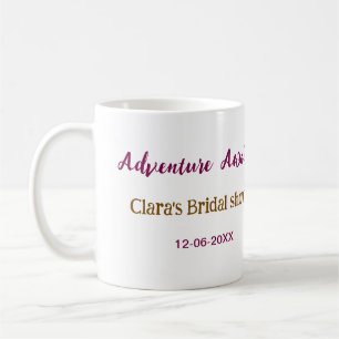 Caneca De Café Aventura em campos de arroz espera pelo nome da de