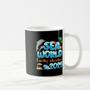 Caneca De Café Aventura em Família no Sea World Férias 2025