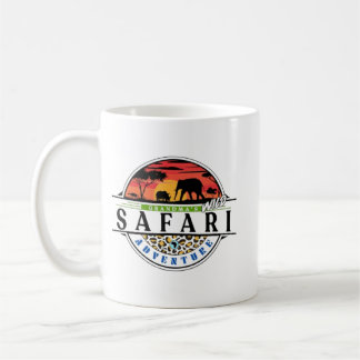 Caneca De Café Aventura Selvagem da Vovó na Savana, aventura selv