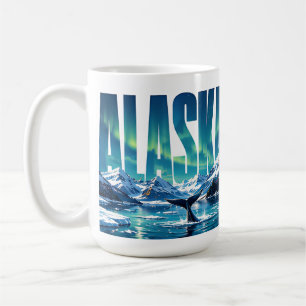 Caneca De Café Aventura Selvagem nas Montanhas das Luzes do Norte
