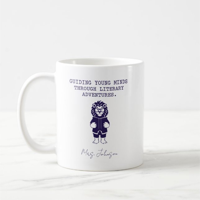 Caneca De Café Aventuras Literárias que Guiam Mentes Jovens (Esquerda)