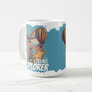 Caneca De Café Aventureira em Treinamento Menina