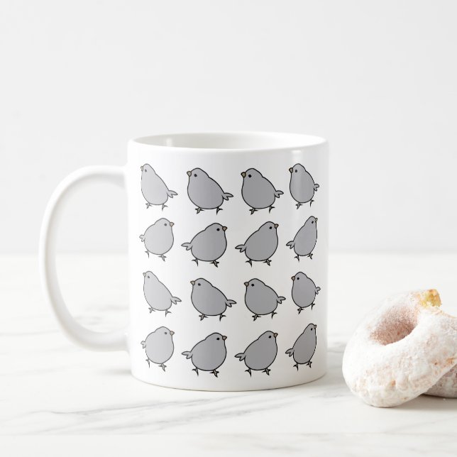 Caneca De Café Aves (Com Donut)