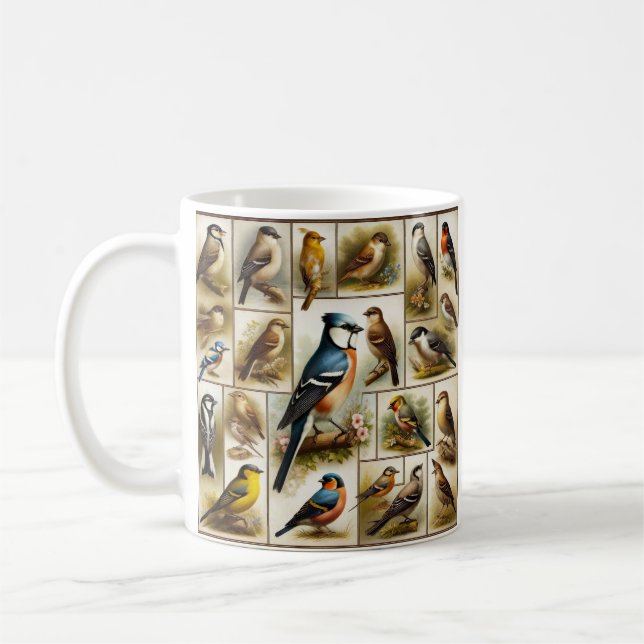 Caneca De Café Aves (Esquerda)