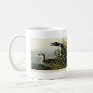 Caneca De Café Aves de Audubon do Norte Diver Loon da América