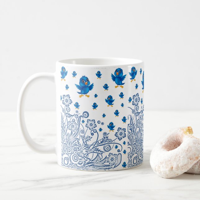 Caneca De Café Aves de Cama (Com Donut)
