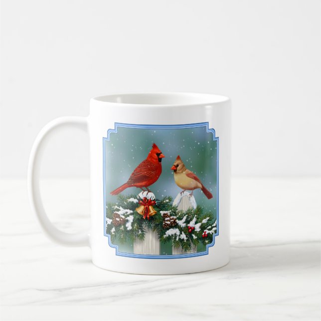 Caneca De Café Aves de Natal e Prados de Natal (Esquerda)