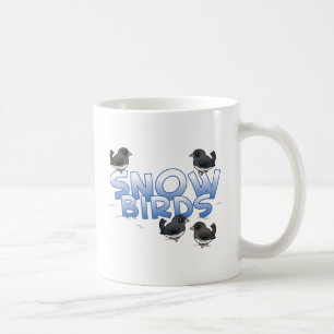 Caneca De Café Aves de Neve