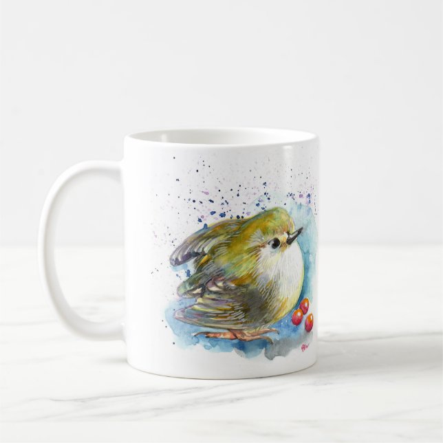 Caneca De Café Aves e Berries (Esquerda)