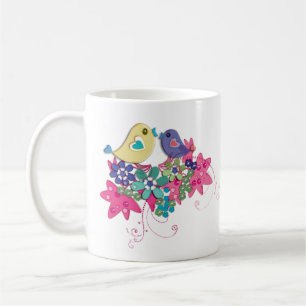 Caneca De Café Aves, vidro