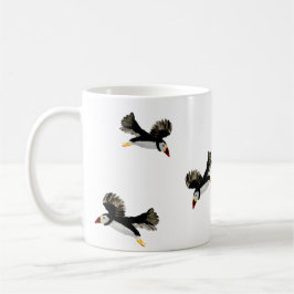 Caneca De Café Aves Voando Diversão Puffin