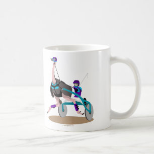 Caneca De Café Avestruz da competência de chicote de fios