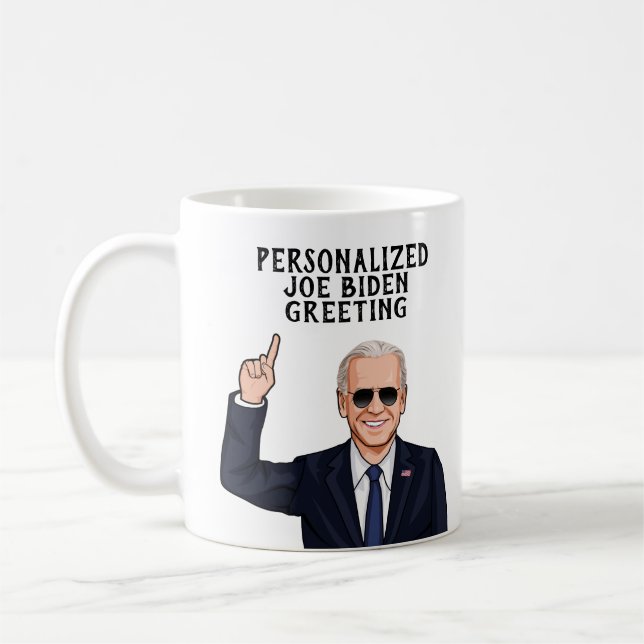 Caneca De Café Aviadores personalizados de Joe Biden (Esquerda)