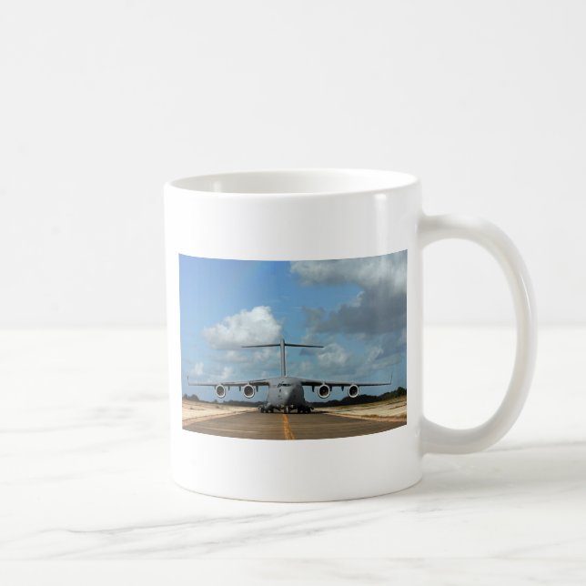 Caneca De Café Avião de carga militar (Direita)