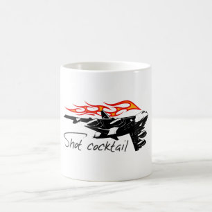 Caneca De Café Avião de desenho animado