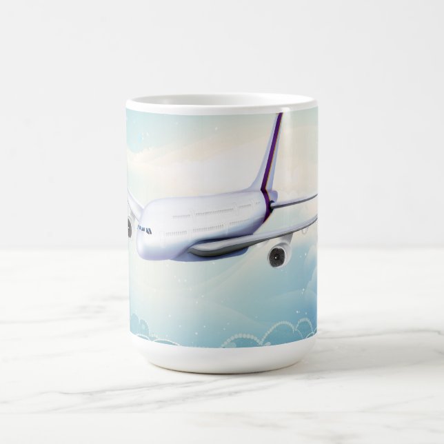 Caneca De Café Avião de Jato de Duplo Deck (Centro)