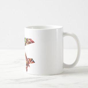 Caneca De Café Avião - design legal Sparkling do vermelho