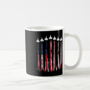 Caneca De Café Avião Jet-Avião Usa Bandeira 4 De Julho Patrioti