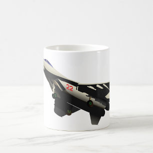 Caneca De Café Avião Militar Caça a Jato Supersônico