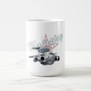 Caneca De Café Avião militar de animação