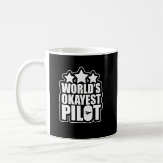 Caneca De Café Avião Piloto de Okayest do Mundo Engraçado